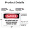 Signmission No Open Flame Or Ignition Source Within 50 Feet Danger Sign, Plastic, 18in W x 12in L, 2PK OS-2PACK-DS-P-1218-L-2361 - alternate 7